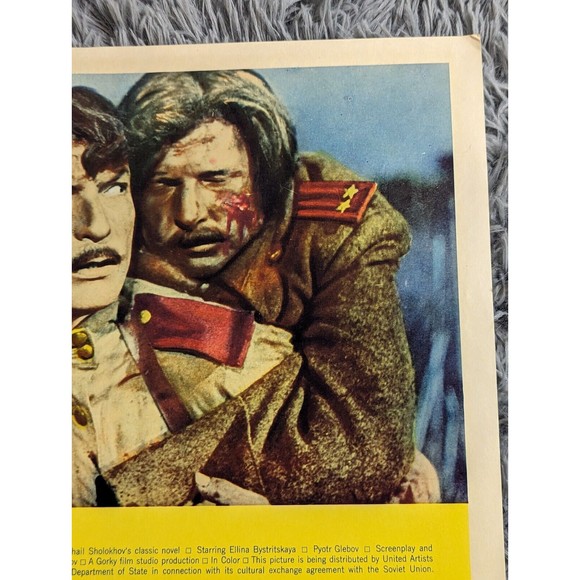 And Quiet Flows the Don 1960 Lobby Card Movie Epic Drama Russian Pyotr Glebov - Picture 7 of 8